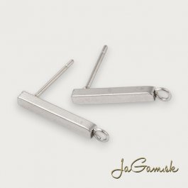 Náušnicové zapínanie 20x2mm chirurgická oceľ 2ks (CH1687)